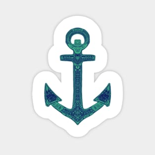 Ornate anchor. Sticker